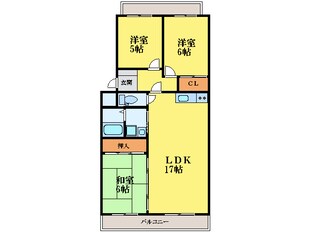 佐古駅 徒歩8分 1階の物件間取画像